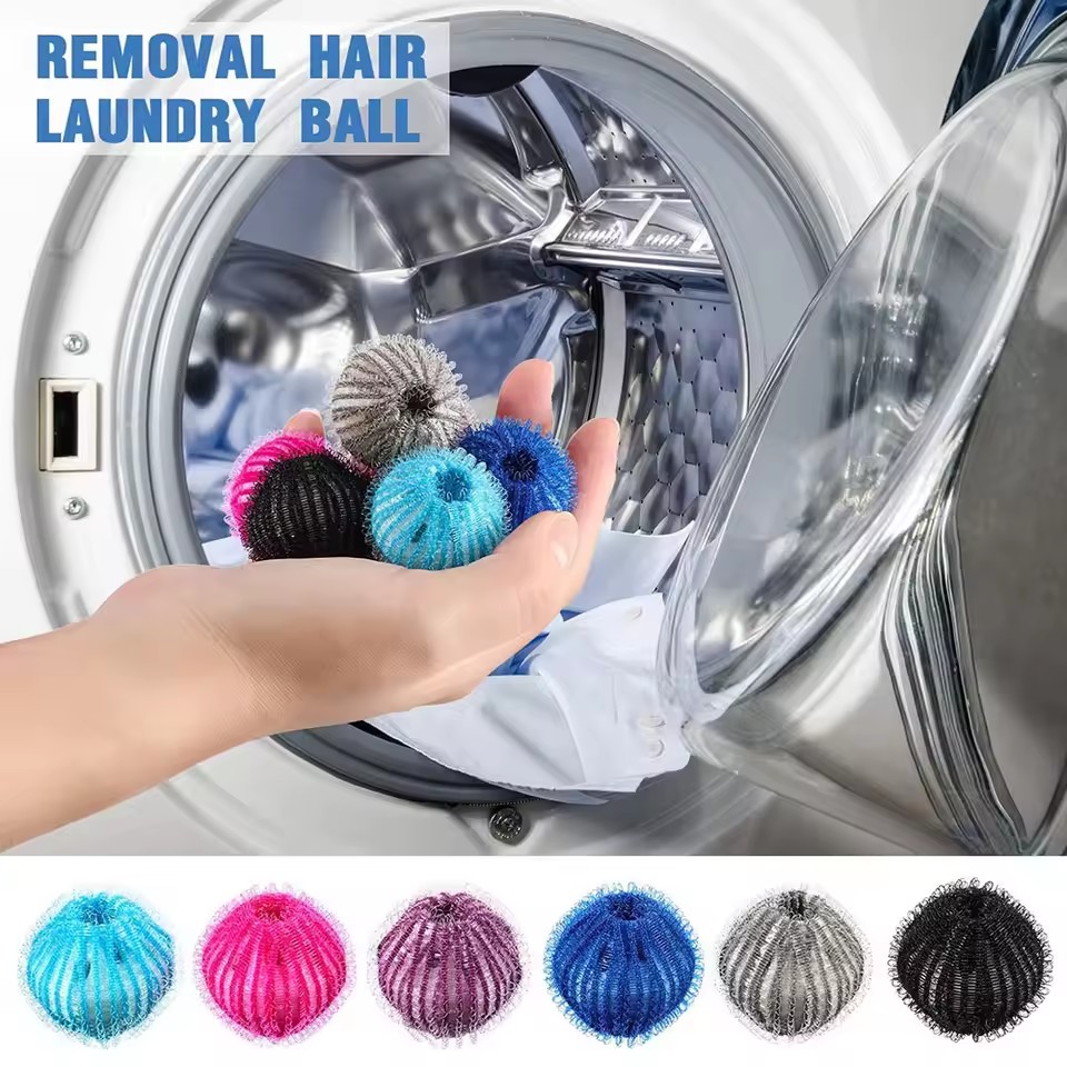 Laundry Pet Hair Filter Balls Lint Remover Washing Floating Ball Reusable Nylon Balls for Dogs Cats Hair Lint Catcher
