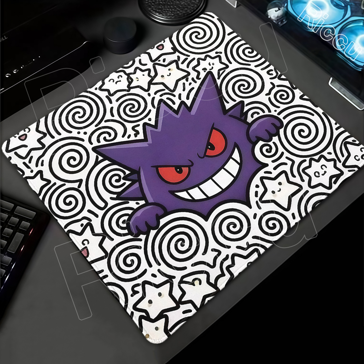 Black White Checkered Mousepad Cute Flower Mouse Pad Office Laptop Mausepad Pc Accessories Grid Deskmat Small Gaming Mat