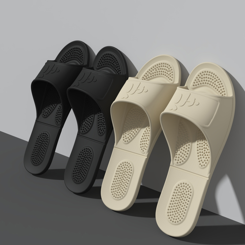 Ultra Light Folding Slippers Men's Travel Home Shower Non-Slip Quick-Dry Simple Convenient Massage Soft Bottom Comfortable