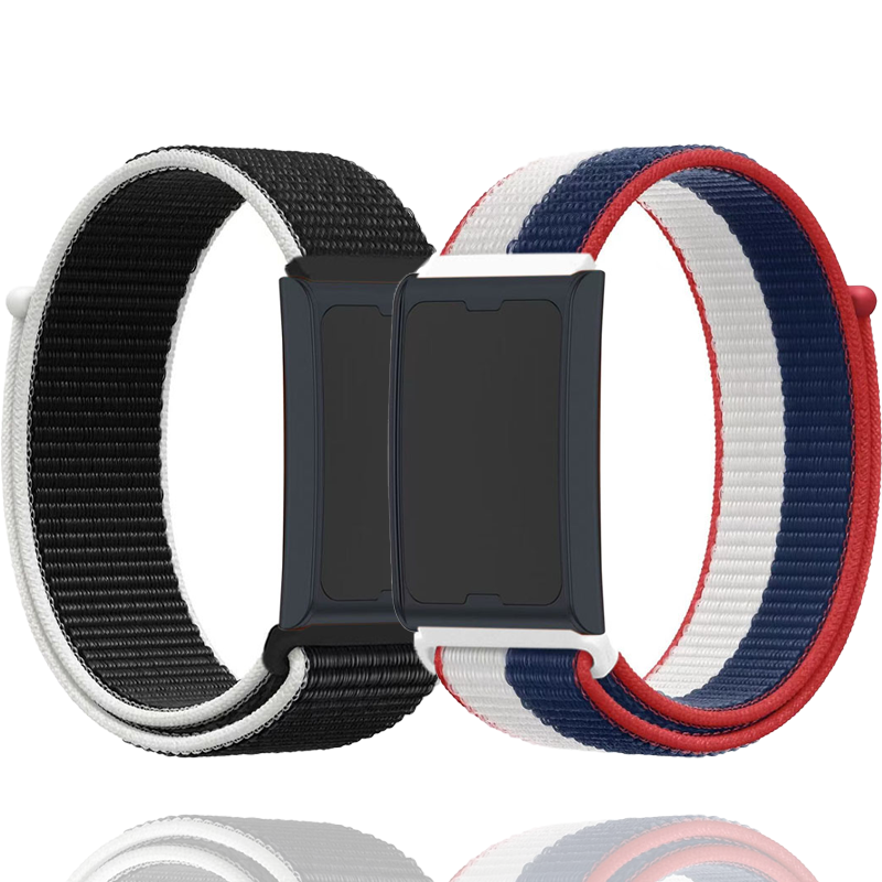 22mm 20mm Nylon Loop Band For Amazfit Helio/Bip 6/Active 2/Balance 2 Flag Style Watchband For Amazfit GTR 4/GTS 4 mini Correa