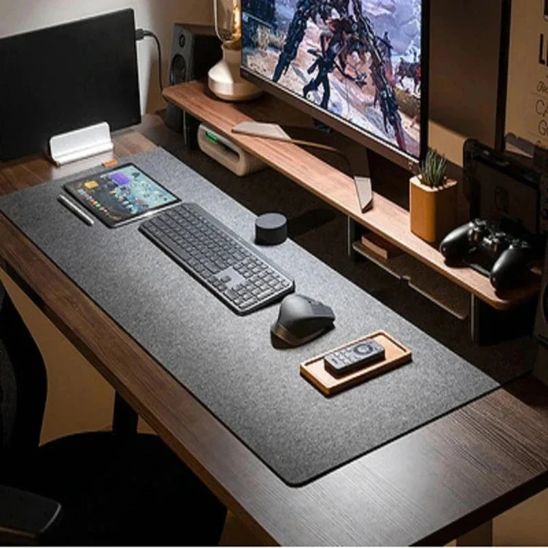 Pink Art Gaming Mouse Pad Kawaii Desk Mat Non-Slip Keyboard Pad Smooth Table Mat for Gamer PC Laptop Computer Accessories