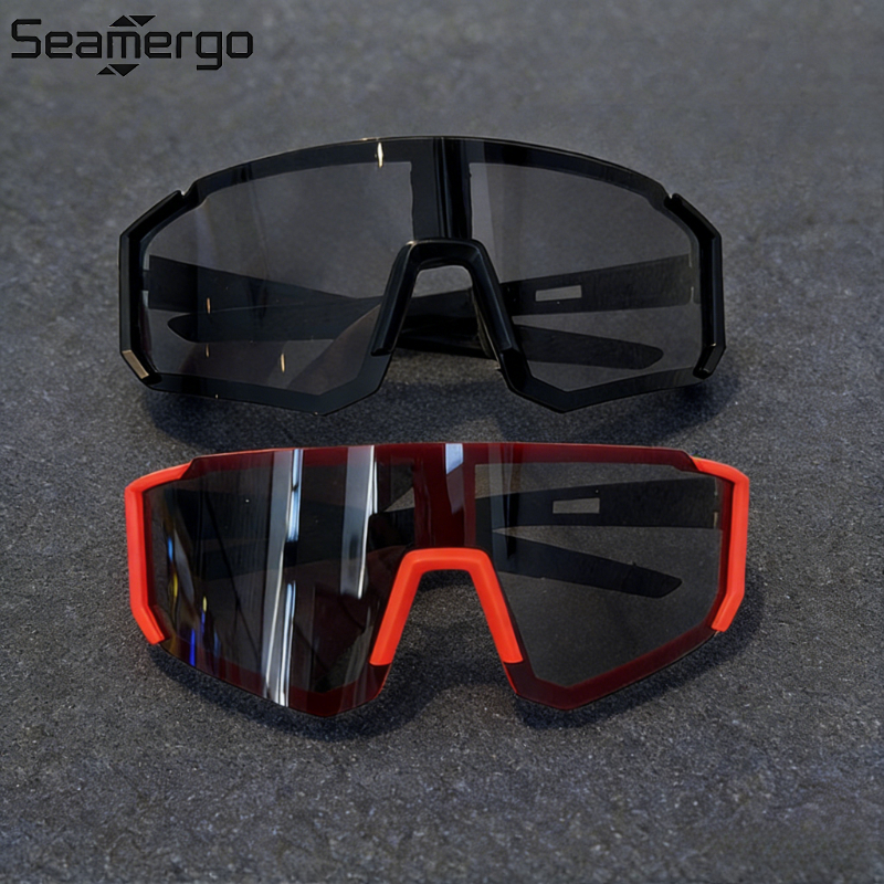 SEAMERGO 1/2PCS Windproof Cycling Sunglasses Outdoor Activities for Both Men and Women UV Resistant Comfortable To Wear Glasses