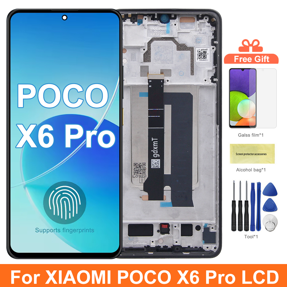 AMOLED For Xiaomi Poco F3 M2012K11AG LCD Display Touch Digiziter Assembly Sreen Replacement For Xiaomi Poco F3 LCD With Frame