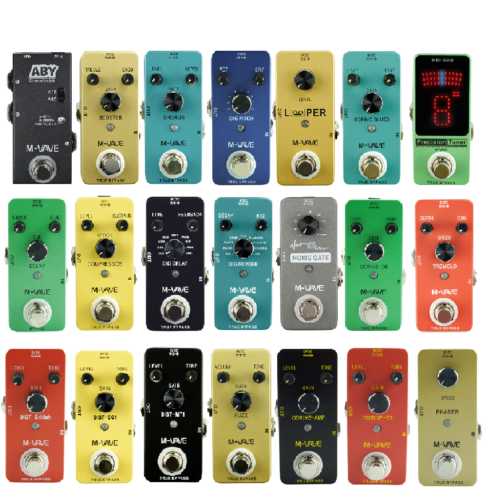 M-VAVE MINI LOOP/IR BOX/ABY/TREMOLO/PHASER/Overdrive/Distortion/Chorus Electric Guitar Effect Pedal Guitar Accessories