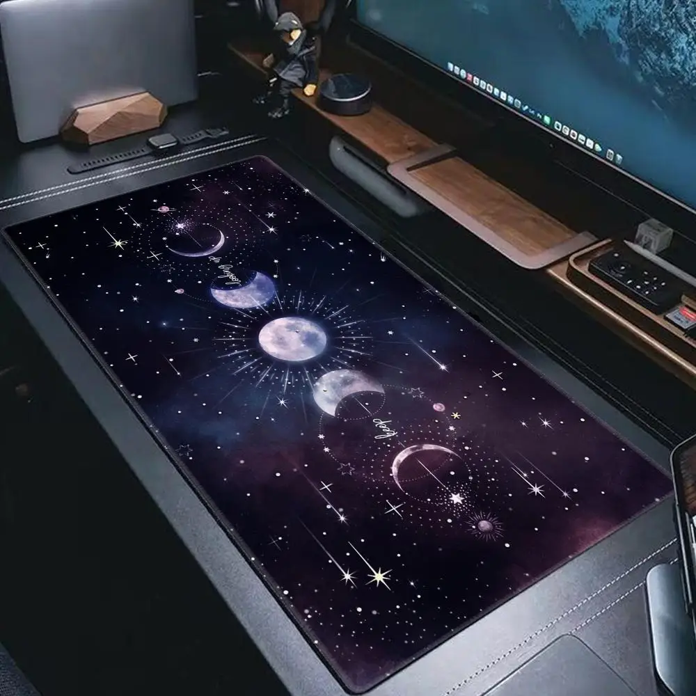 Retro Fantasy Magic Star Array Starry Sky XXL Leather Mouse Pad Keyboard Office Desktop Decoration Student Dormitory Waterproof