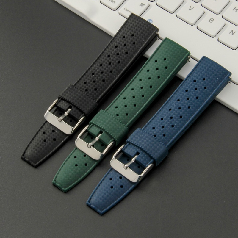 20mm 22mm Tropic Rubber Strap for Seiko/New Diving Waterproof Smart Watch Sport Wristband for Samsung Galaxy Watch 42 46mm