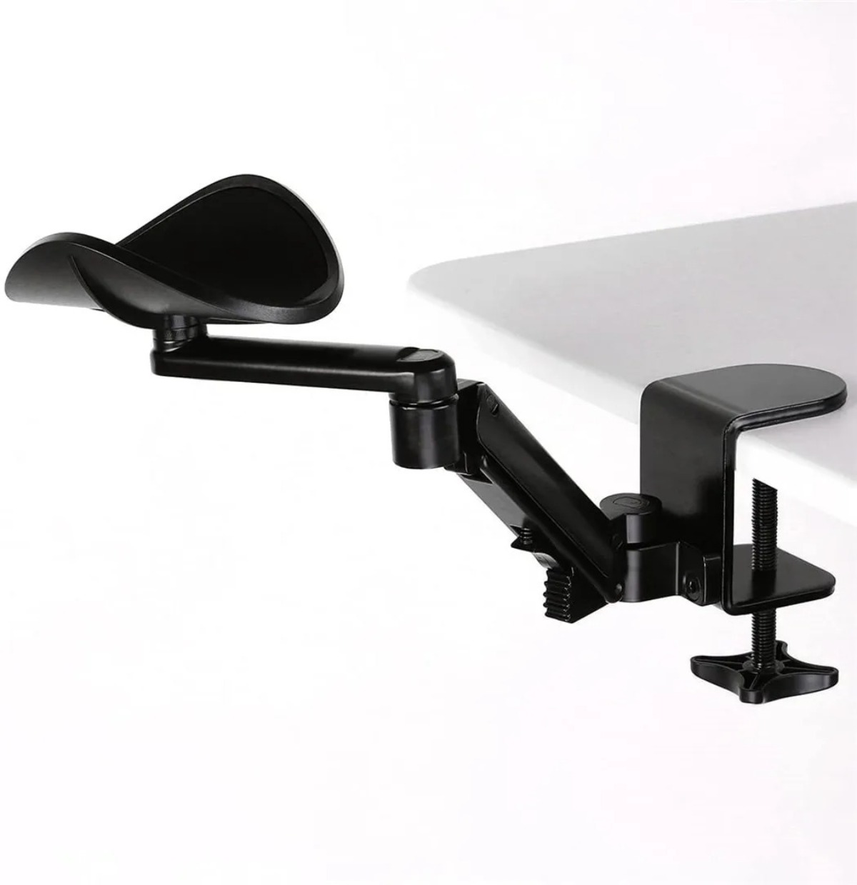 Adjustable Arm Rest for Desk - Ergonomic 360° Rotating & Extendable Elbow Support, Durable Aluminum,Office Gaming Accessories