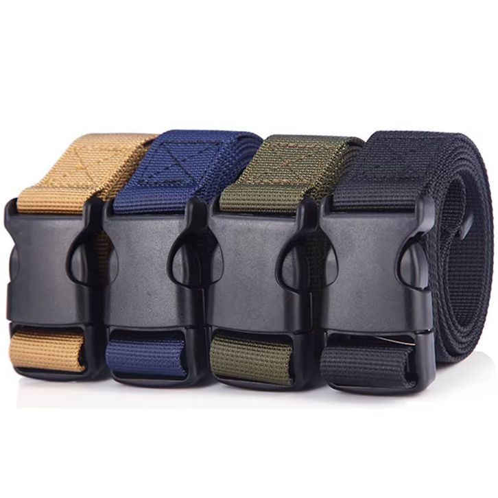 25mm Kids Canvas Belt Unisex for Boys Girls Lightweight Belt Quick Release Plastic Buckle Adjustable Children Waistband