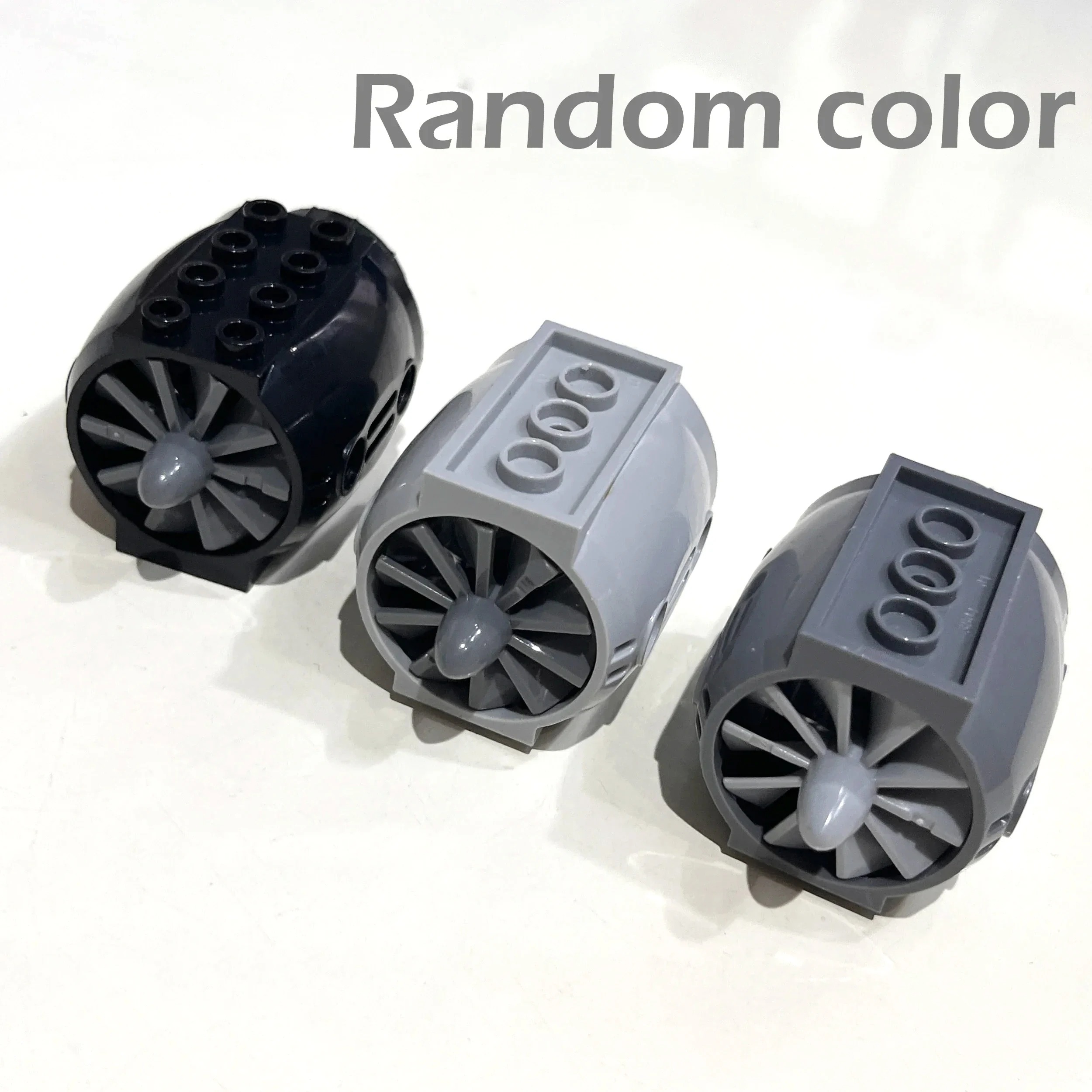 MOC Technical Parts 4x5x3 Aircraft Big Engine with Propeller Blades Building Blocks Accessories compatible with Legoeds 43121