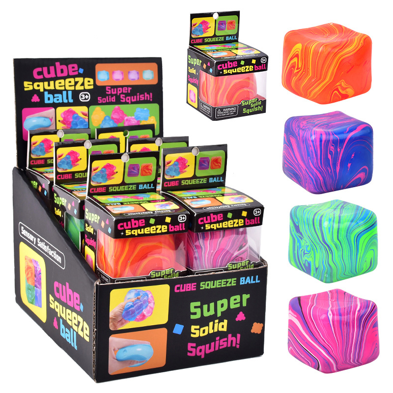 Ice Cube Squishy Toy Slow Rebound Squeeze Decompression Vent Toy Stress Relief Desktop Ornament