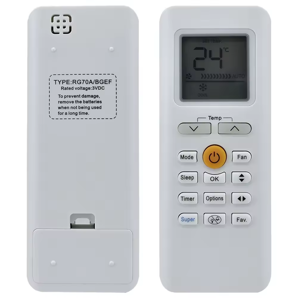 RG70A/BGEF Remote Control for Air Conditioner RG70E/BGEF RG70E/BGEFU1 RG70C