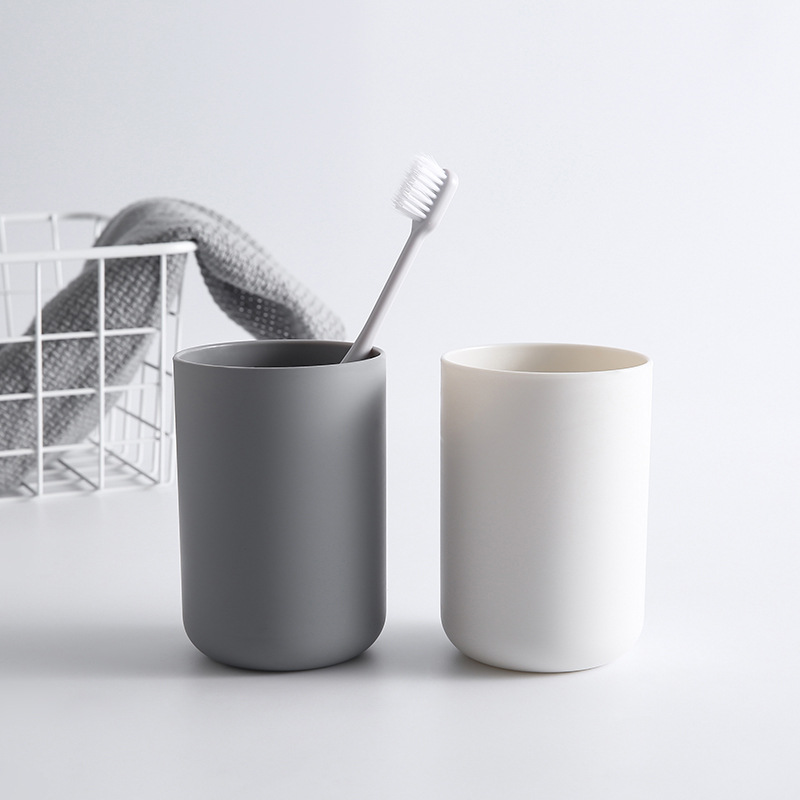 Japanese Style Mouthwash Cup Bathroom Toothbrush Cup Simple Elegant Couple Tooth Cup Factory Direct Sale Wholesale Plastic Washi