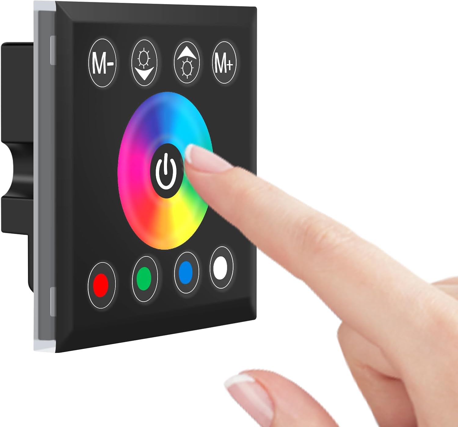 Touch Panel Controller DC12V 24V Single Color CCT RGB RGBW LED Strip Light Glass Panel Dimmer Wall Mounted Switch Tape Lights