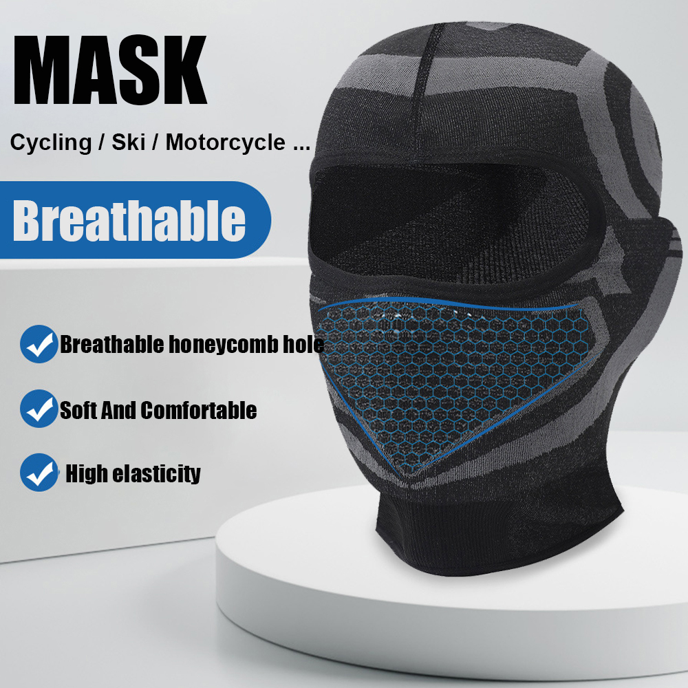 High Elasticity Breathable Balaclava Hat Cycling Full Face Mask Outdoor Sports Ski Motorcycle Mask Scarf Helmet Inner Cap