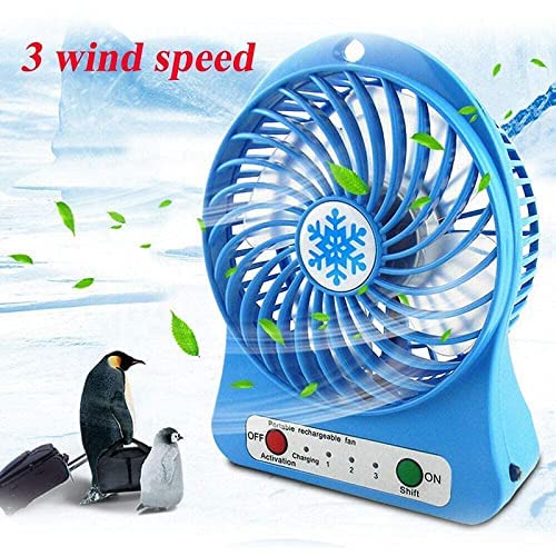 Portable Mini Hand Held Fan Desk Table Fan Cooling Cooler USB Rechargeable