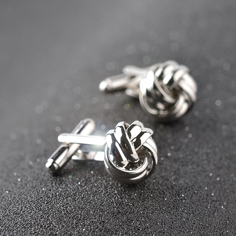 1Pair Men's Stainless Steel Vintage Tone Laser Twist Cuff Links Wedding Gift Cuff Links