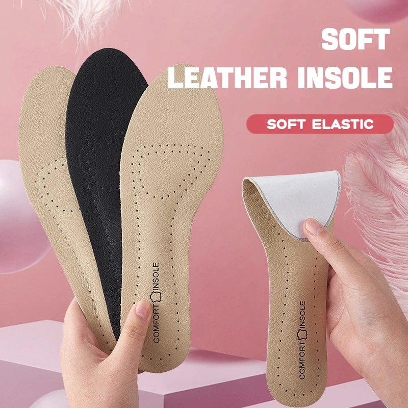 Soft Non-slip Shoe Pads Comfort Arch Support Insole Leather Women Shoes Insoles for Feet Plantar Fasciitis Relief Shoe Inserts