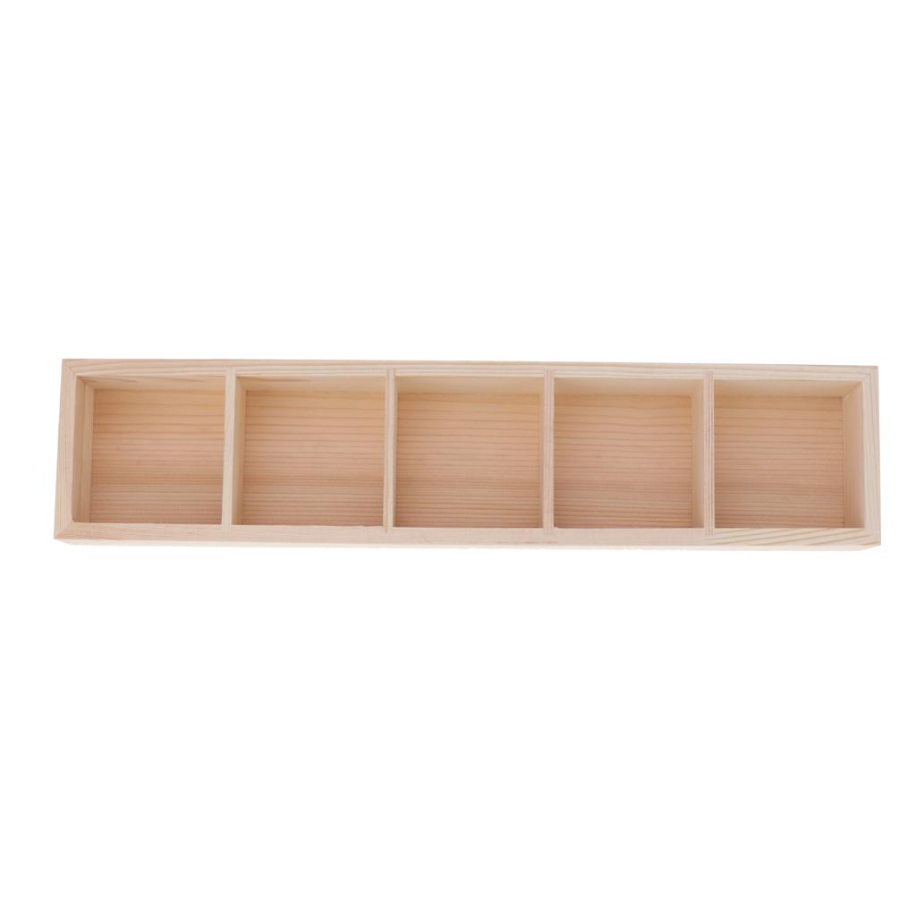 Wooden Succulent Planter Pot Practical Succulent Cactus Flower Box Containers Bamboo Tray 4 Types Available Jewelry Packaging