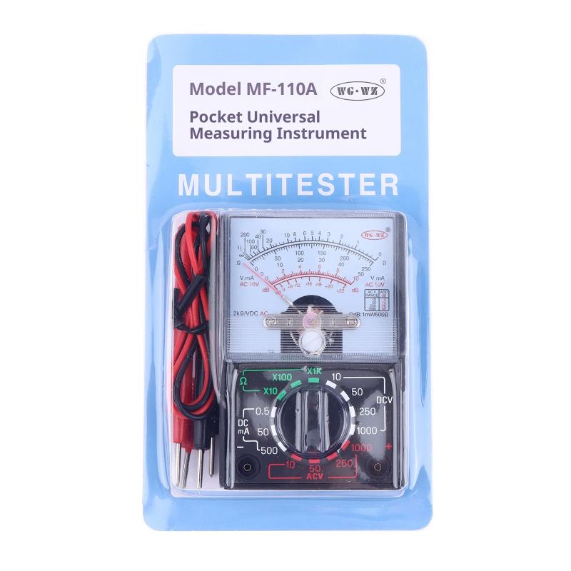 1pcs Portable Mini Electric Analog Multimeter Tester Handheld Pointer Voltage Multimeter School Student Experiment Supplies
