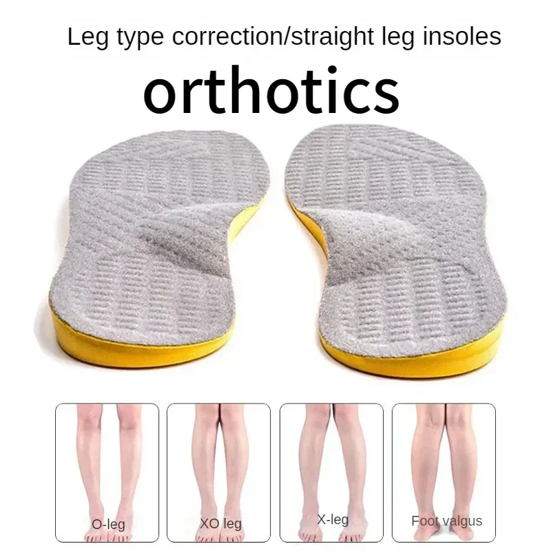 1 Pair Plantar Fasciitis Shoe Pads Adults Kids Foot Care Shoe Sole Arch Support Insole for Flat Feet O/X-Leg Orthopedic Insoles