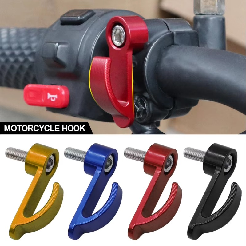 Universal Motorcycle Hook Aluminium Alloy Motorcycle Single Hole Hook Helmet Bag Carry Hook Holder For Dirt Bike electric bike