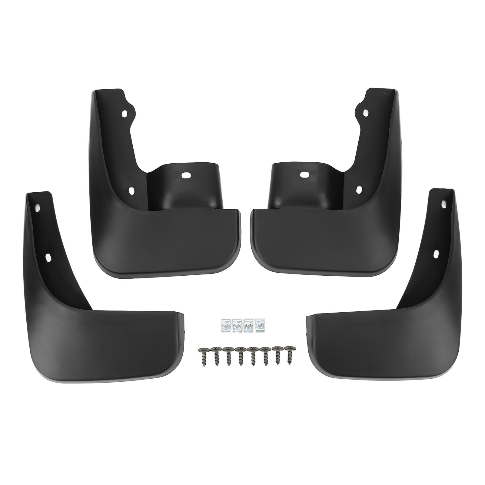 4PCS Car Wheel Mudguards Shockproof Front Rear Wheel Protective Black Car Mudflaps Kit for Suzuki Jimny 1998 to 2018