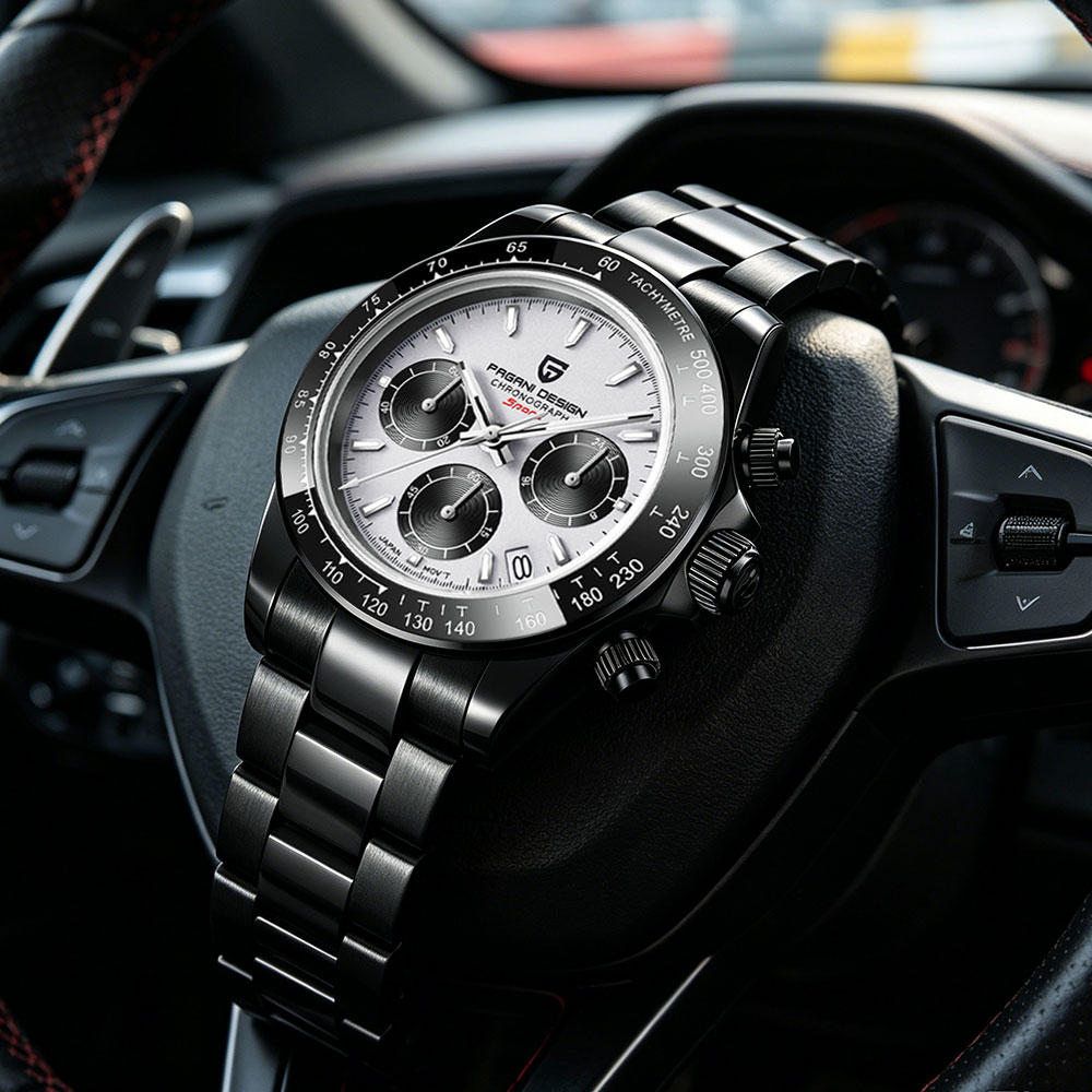 PAGANI DESIGN New 40MM Quartz Watch Men Business Wristwatch Chronograph Men Watches VK63 Waterproof Watch for Men PD-1644