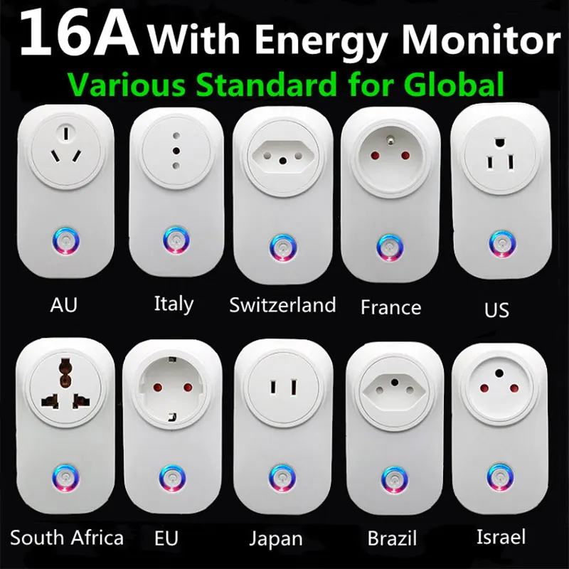 MOES Tuya WiFi Smart Plug Dimmable Power Socket Brightness Adjust Timer Smart Life App Works with Alexa Home EU