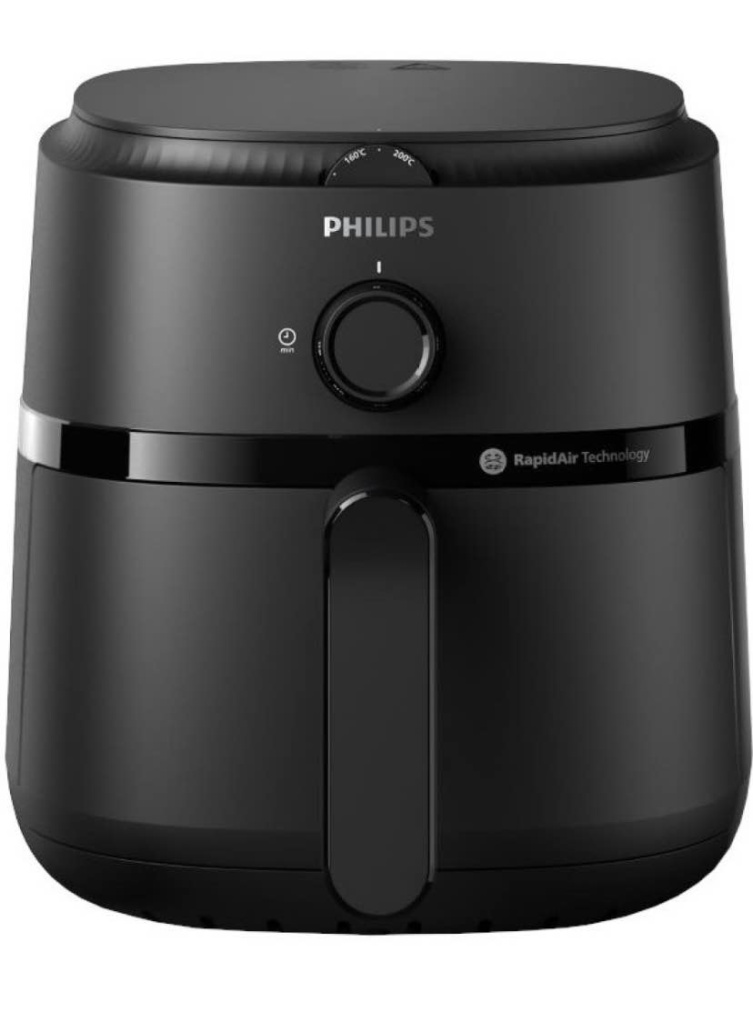Philips NA120/00 |4.2 Liters| Air Fryer Uses Upto 90℅ Less Fat | 1500watts With Rapid Air Technology |Black|