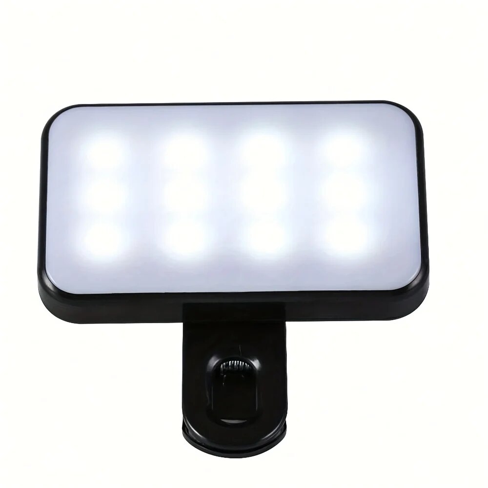 Portable Mini Selfie Fill Light Rechargeable 3 Modes Adjustable Brightness Clip On For Mobile Phone Computer Fill Light 1PC Bles Online DZ-23B-29
