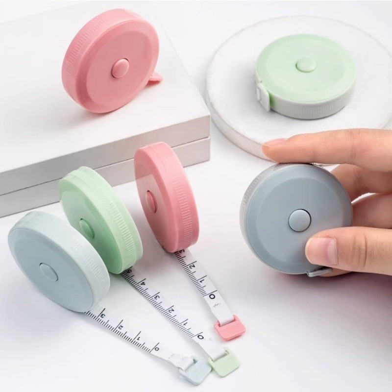 Macarone Mini Tape Measure Portable Small Tape Measuring Bust Hip Waist Soft Leather Ruler Portable Retractable