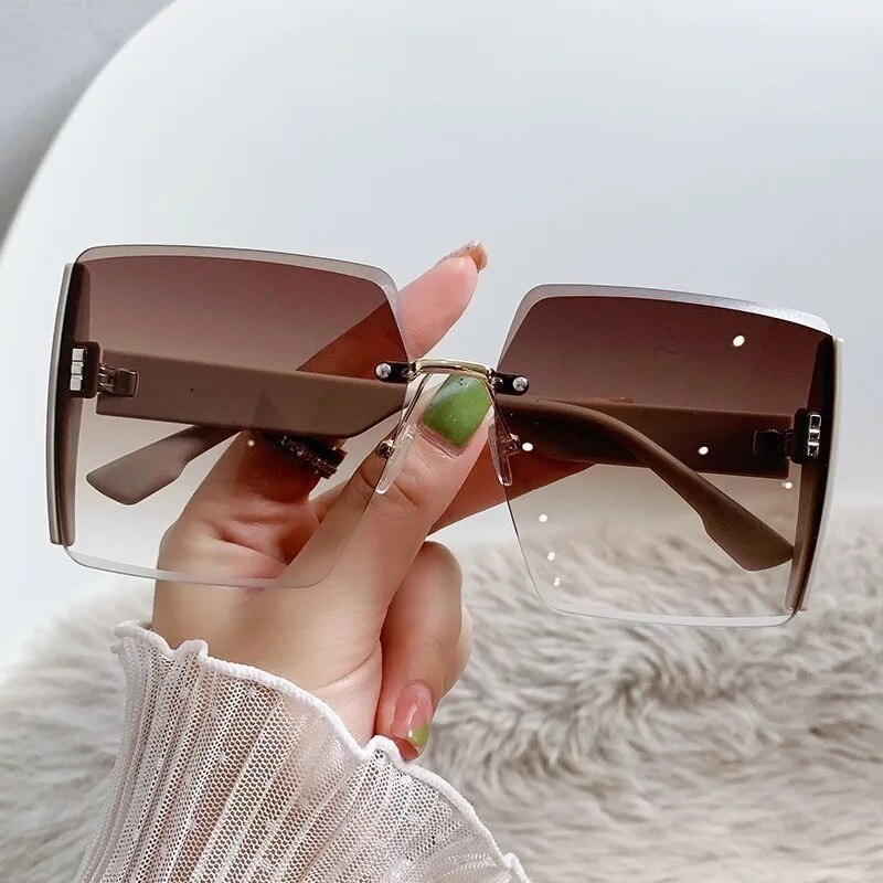 Korean Style Classic Black Big Square Shades Sunglasses for Women Men Fashion Women Sunglasses with Uv Protection Bles Online DZ-14A-01