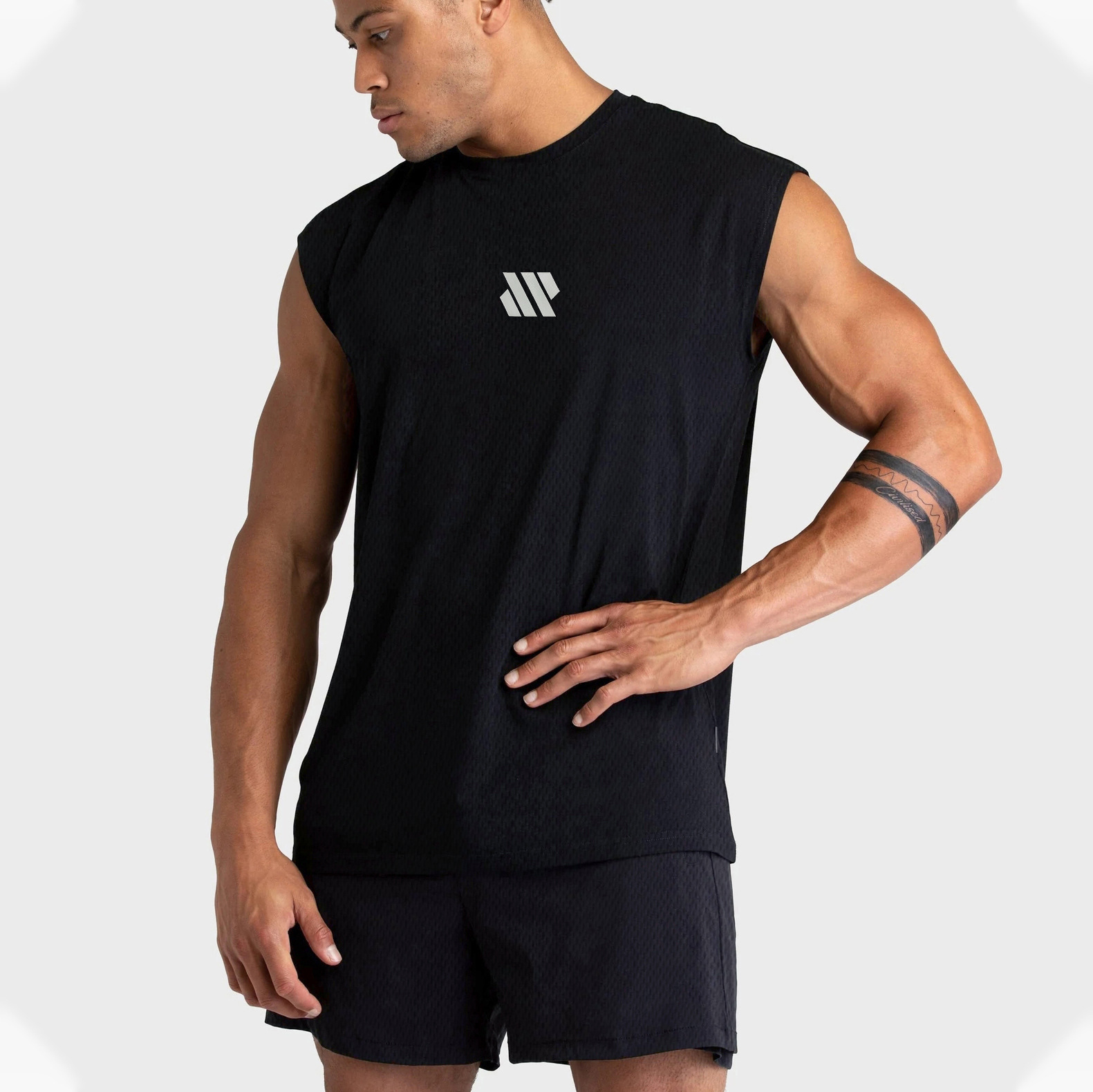 Men's Summer Running Vest Gym Fitness Training Sports Top Jogging Shirt Breathable Quick-Dry Comfortable Material