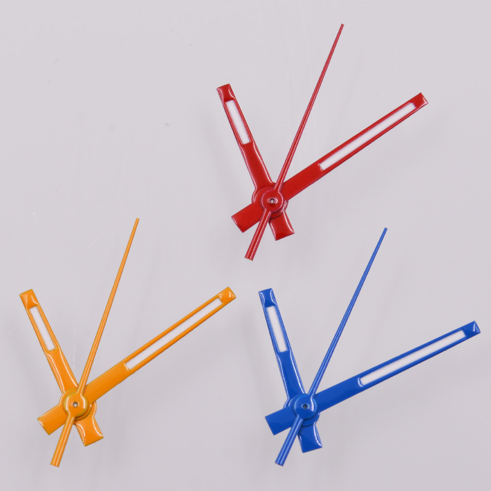 Red/Blue/yellow Watch Hands Green luminous Fit NH35 NH36 ETA 2824 2836 PT5000 ST2130 Automatic Movement Parts