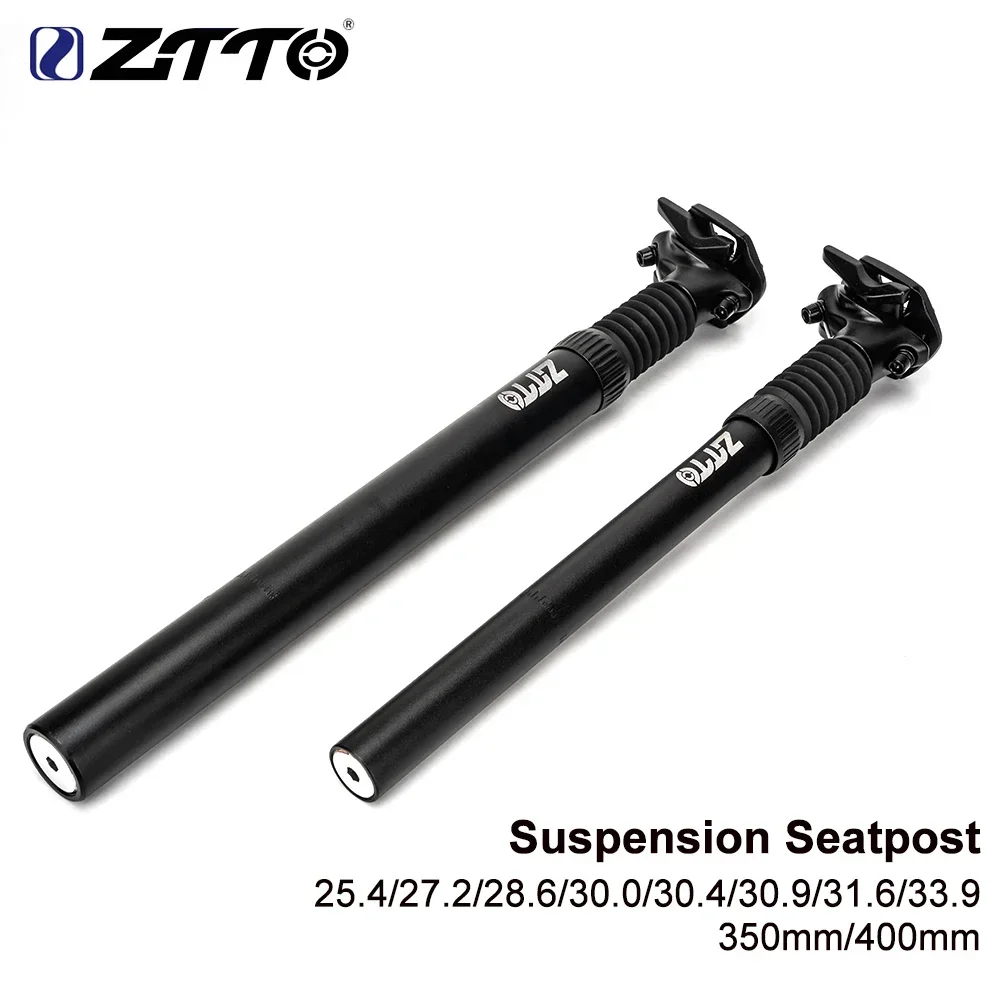 ZTTO MTB Suspension Seatpost Dropper 25.4/27.2/28.6/30/30.4/30.9/31.6/30.9mm Bicycle Seat Post Shock Absorber Saddle Tube 350mm