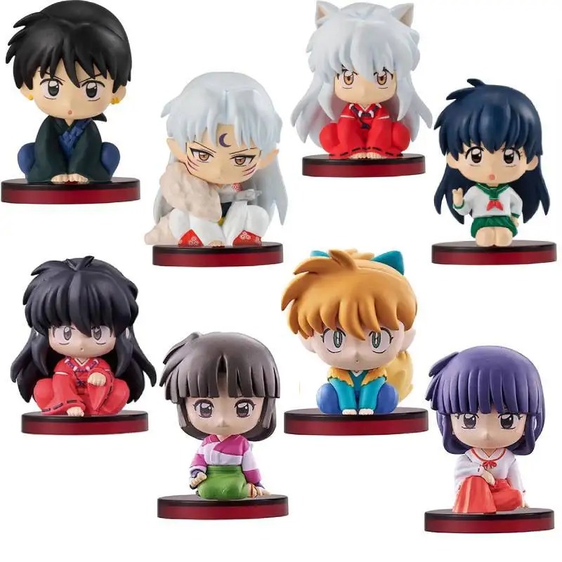 1 pc random color Inuyasha Action Figure Collection: Miroku, Sesshomaru, Kagome and More