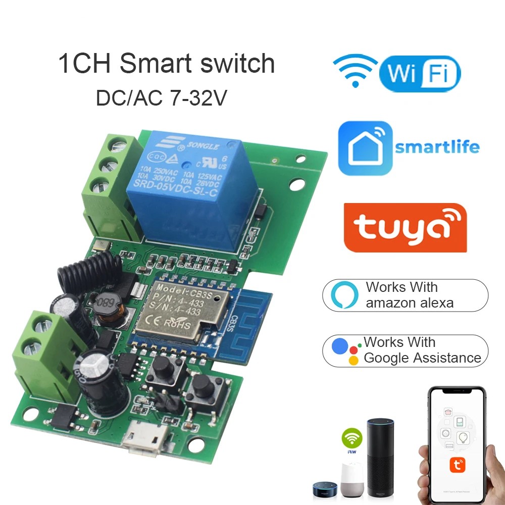 WiFi Smart Garage Door Opener Switch Sliding Gate Controller Work With Alexa Echo Google Home SmartLife Tuya APP Remote Control pen gpt