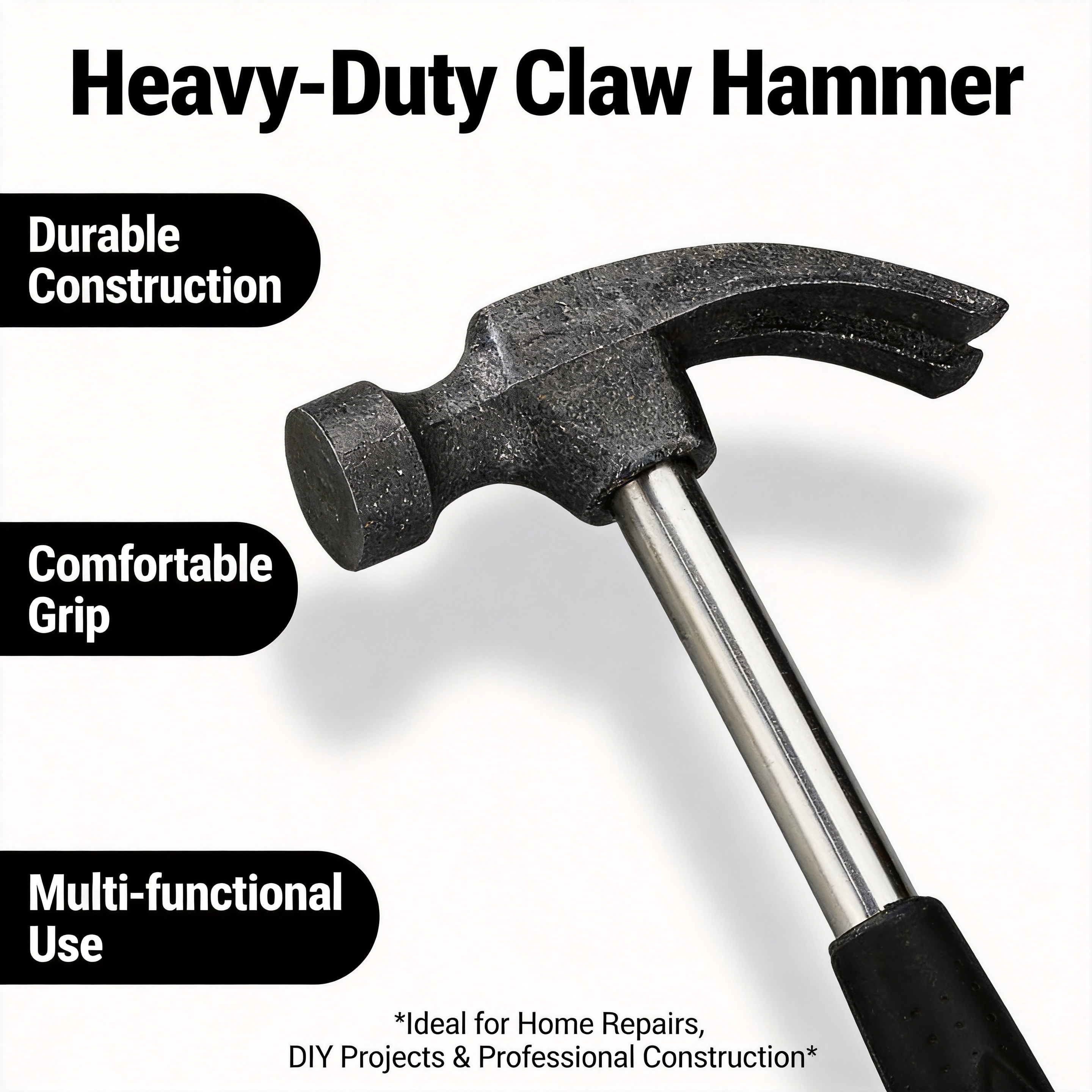 Professional Woodworking Hammer Special Steel Head with Ergonomic Wooden Handle, Durable Nail Hammer for Precision Craftsmanship