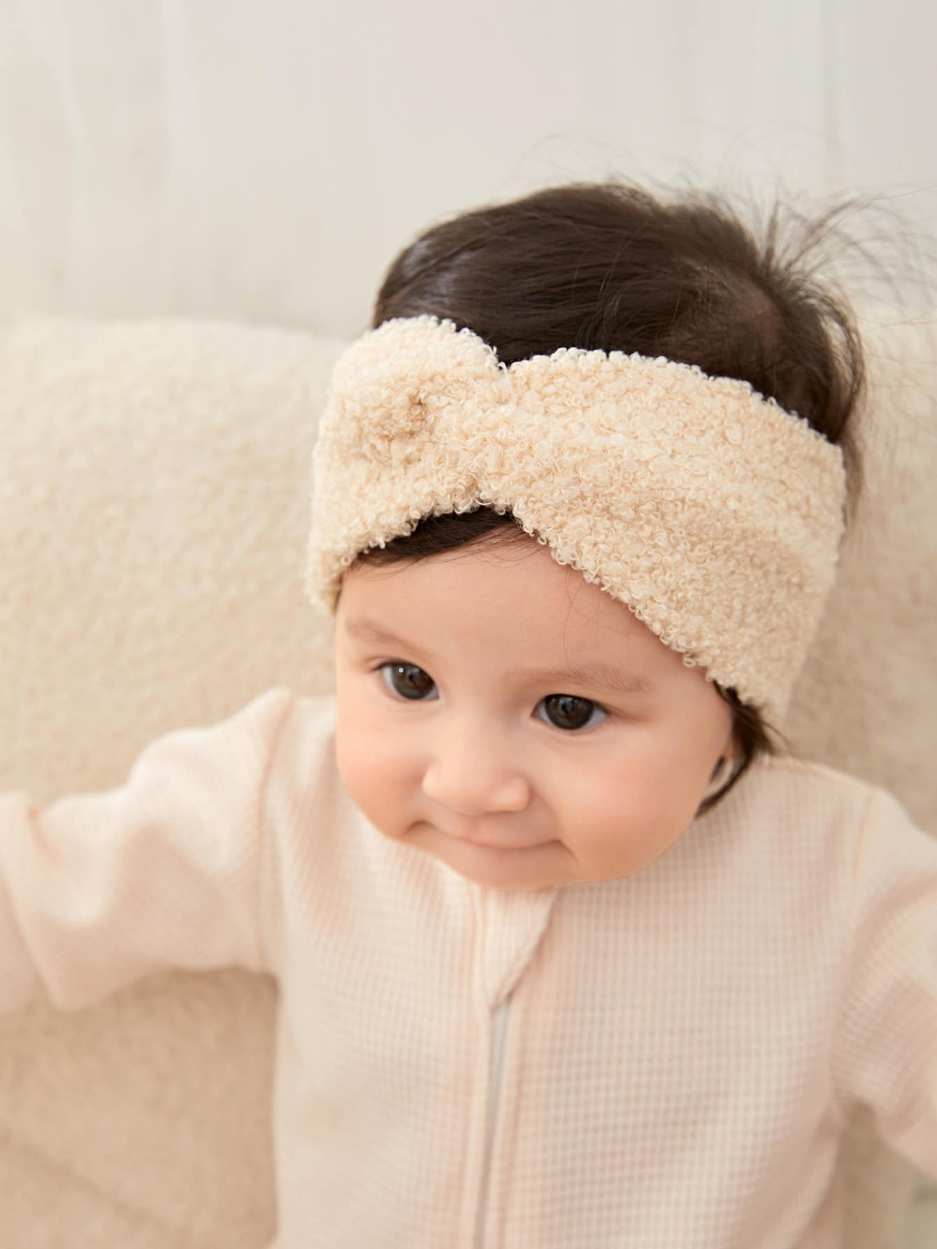 Velvet Baby Winter Headband for Newborn Boys Girls Handmade Elastic Hair Bands Boutique Vintage Turban Warm Headwraps 2pcs