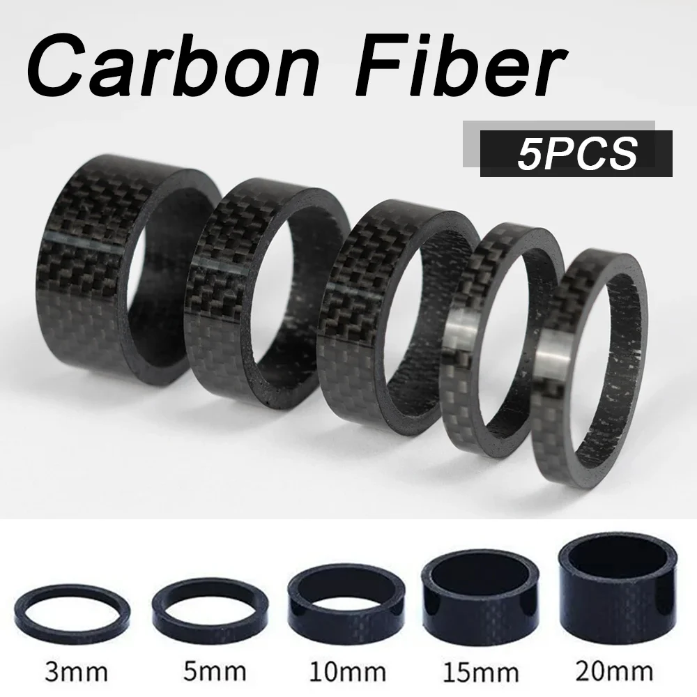 MUQZI Headset Spacer 2/3/5/10/20mm Bike Headset Washer 28.6mm Fork Tube Spacer Bike Accessories