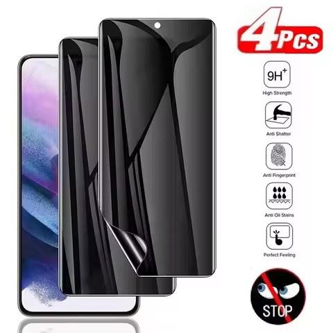 4Pcs Privacy Hydrogel Film For X100 X90 X80 X70 X60 Pro Ultra Screen Protector For X200 Pro Without Fingerprint Ulock