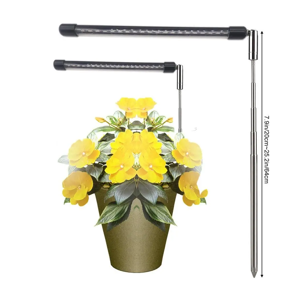 USB Clip Plant Lamp, LED Full Spectrum Growth Lamp, Warm White Light, Timing Dimming.