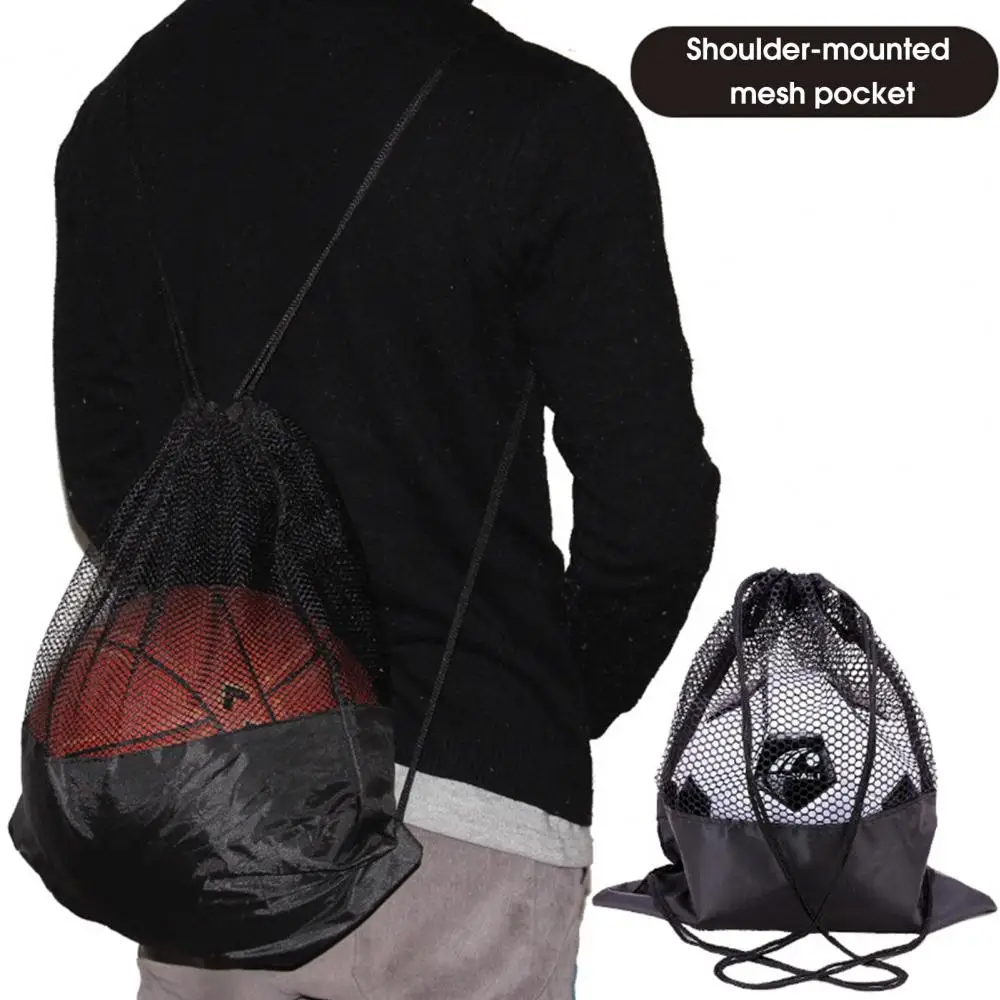 1PCS Single Ball Bag, Balls Storage Bags, Drawstring Sling Backpack for Soccer Basketball Football Volleyball Rugby