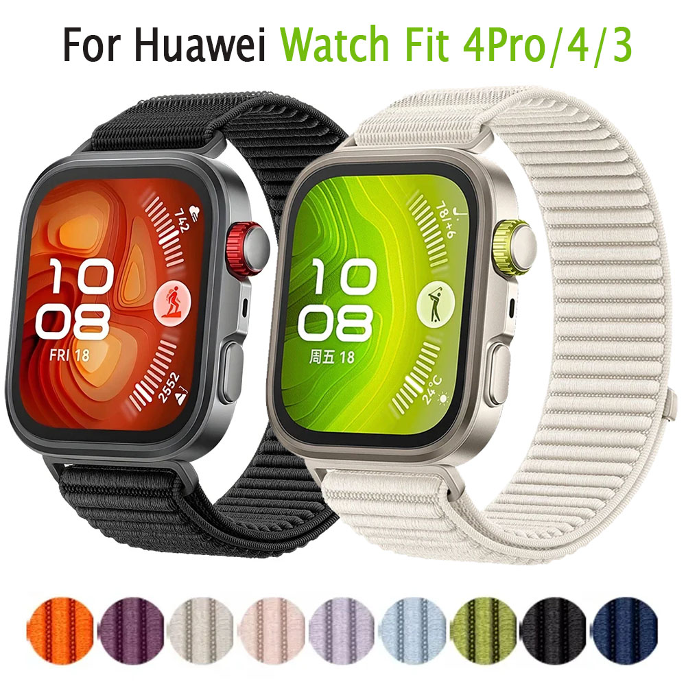 Official Nylon Braided Loop Strap for Watch Fit 4/4 Pro Breathable Bracelet for Watch Fit 3/4 Correa Accessories