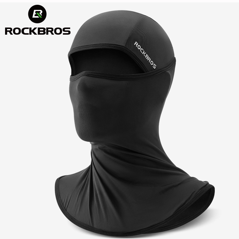 ROCKBROS Cycling Full Face Mask Ice Silk Summer Anti-UV Sun Protection Bike Scarf Mask Sports Running MTB Road Bicycle Masks