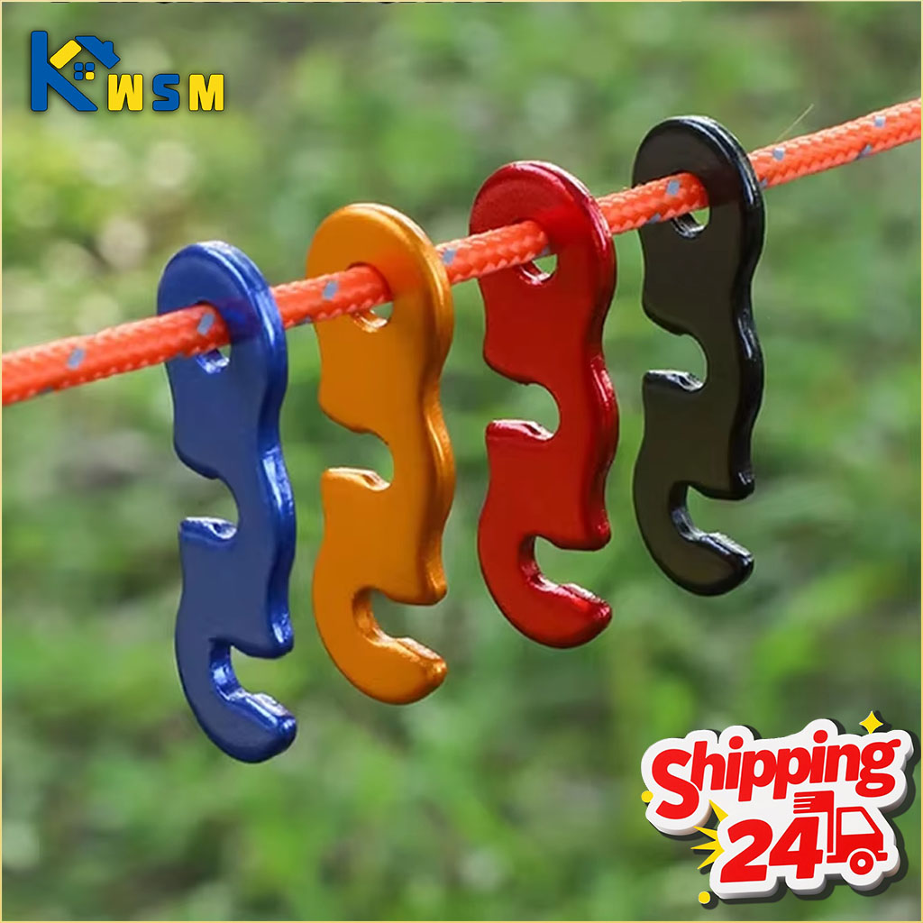 Adjustable Tent Rope Tensioner Easy To Install for Outdoor Camping Hiking Backpacking and Adventure Perfect Camping Accessory