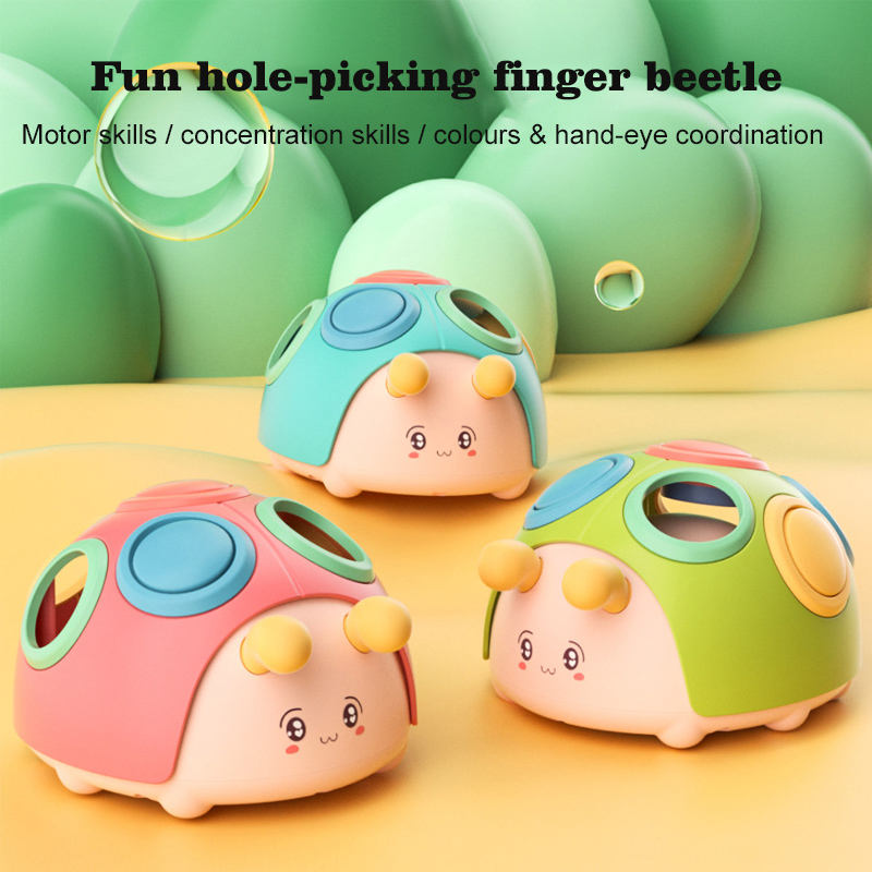 Children's puzzle early education fine hand movements grabbing ball baby's finger pressing practice digging hole ball