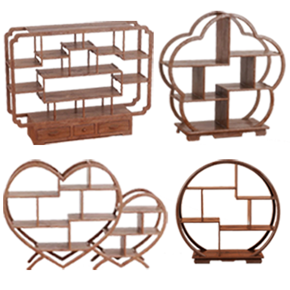 1PC Dollhouse DIY Miniature Bogu Empty Shelf Mini Furniture Model Display Stand Storage Rack Scene Decoration Accessories Toy