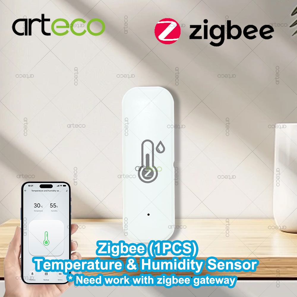 Mini Zigbee 3.0 Temperature Humidity Sensor LCD Screen App Remote Control Thermometer via Tuya Smart Life for Smart Home