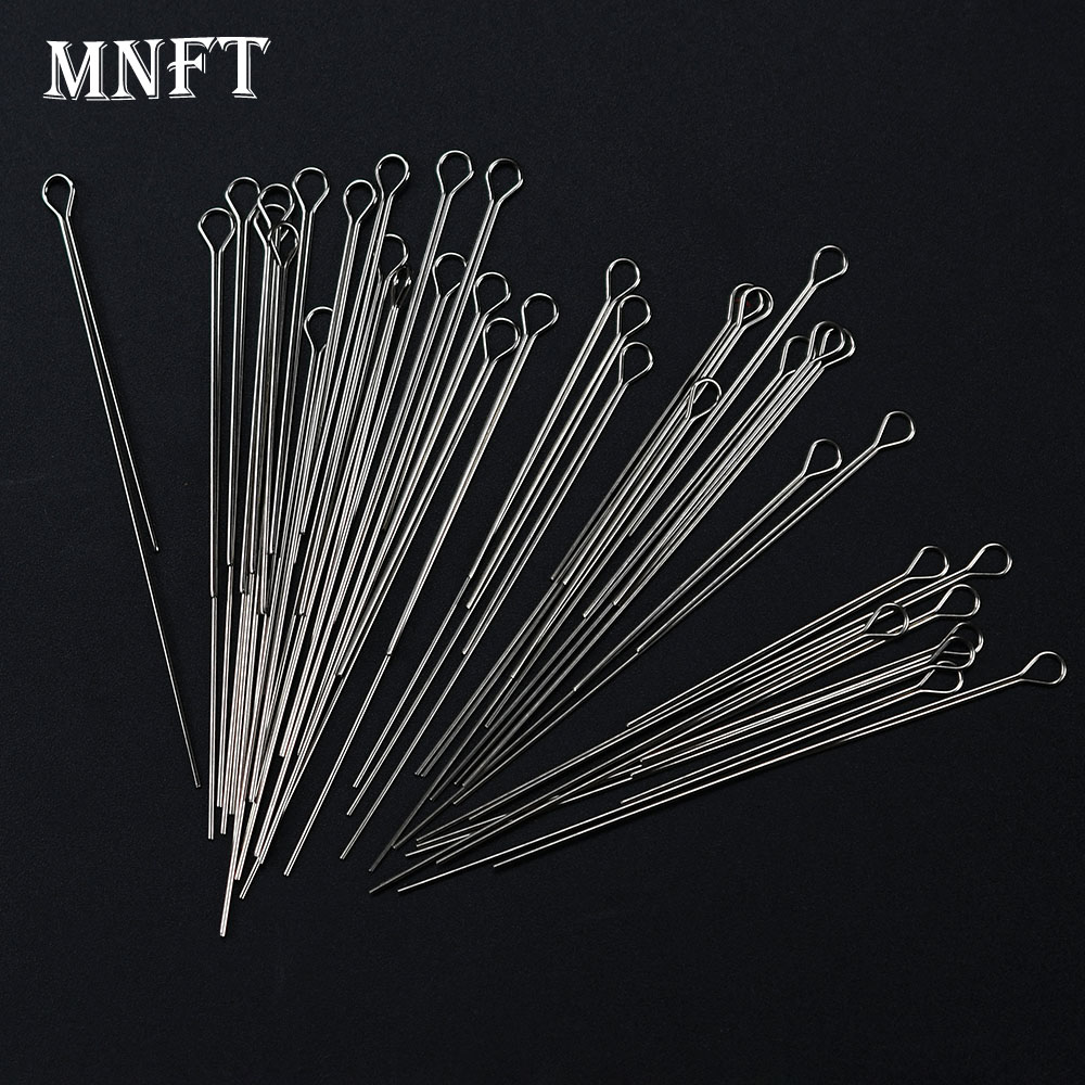 100Pcs Fishing Spinner Bait Wire,Durable Stainless Steel Lure Making Wire for DIY Spinnerbaits, Spoons,Rigs&Saltwater Freshwater